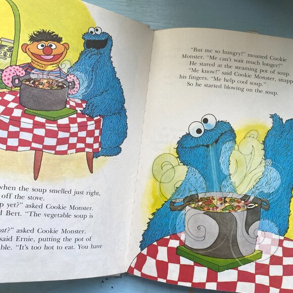 Vintage The Sesame Street Book Vegetable Soup - Picture 6 of 7